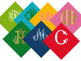 Monogrammed Cocktail Napkins