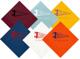 Collegiate Pennant Cocktail Napkins