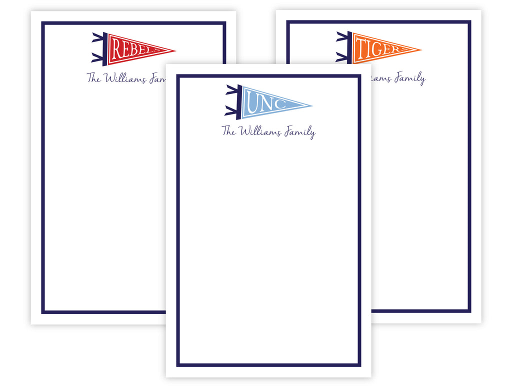 Collegiate Pennant Notepad