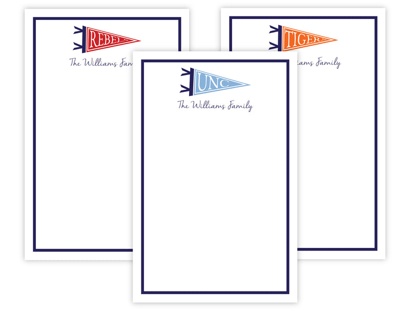 Collegiate Pennant Notepad