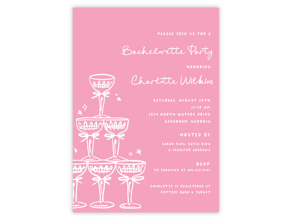Coupes & Clinks Invitation