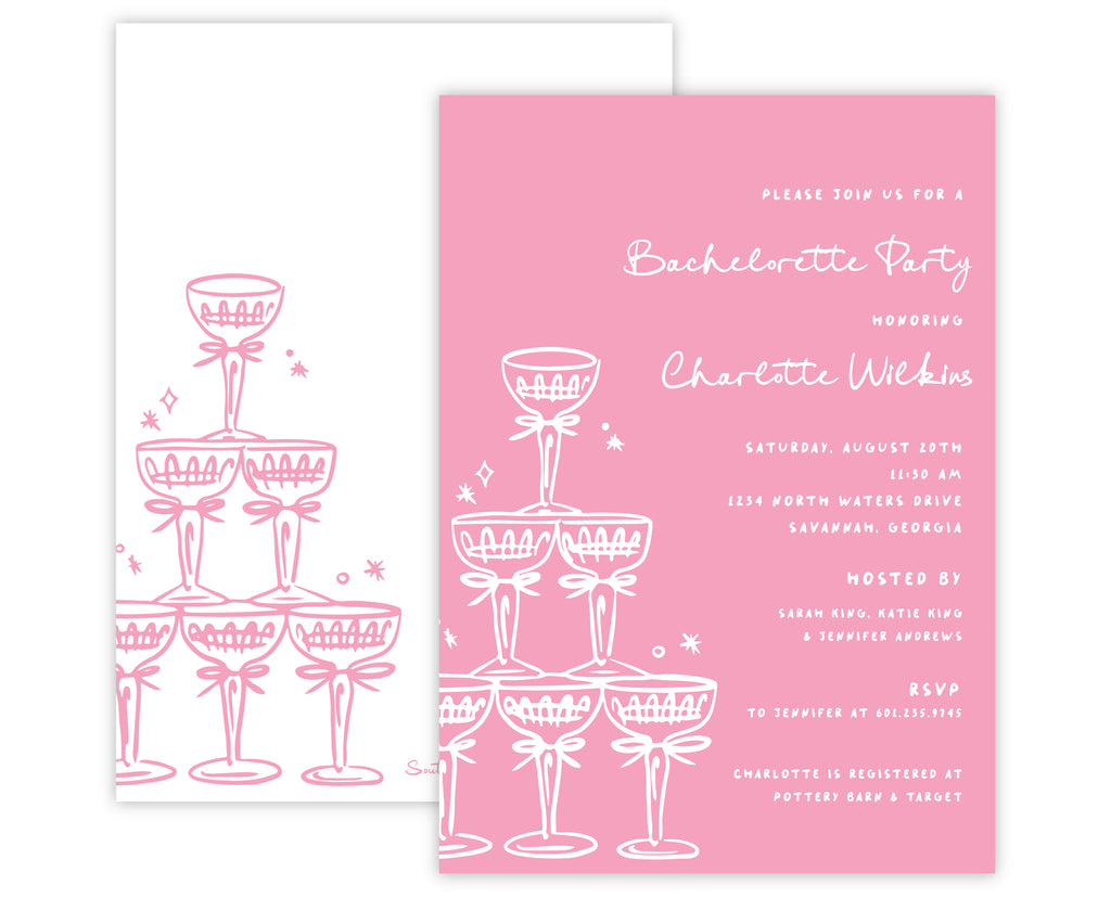 Coupes & Clinks Invitation