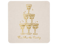 Coupes & Clinks Foil Stamped Coasters