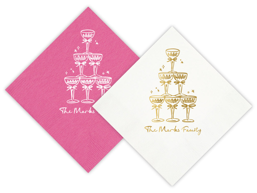 Coupes & Clinks Cocktail Napkins
