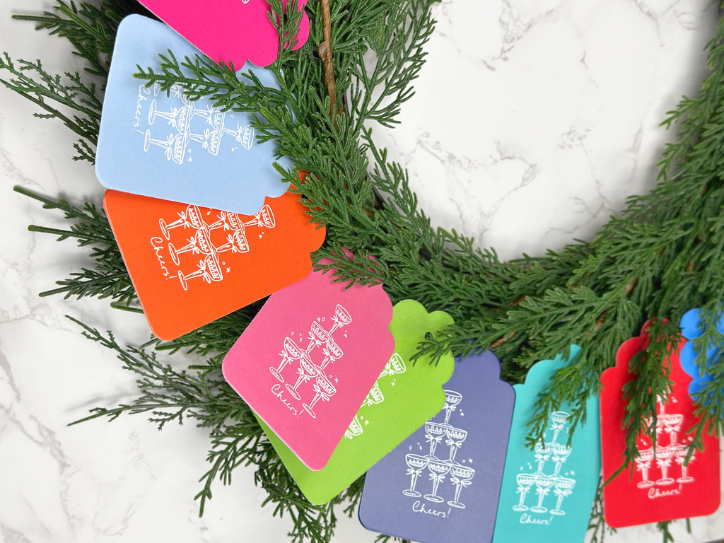 Coupes & Clinks Non-Personalized Gift Tags, Set of 10