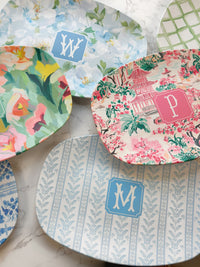 Blue Chinoiserie Watercolor Shatterproof Platter