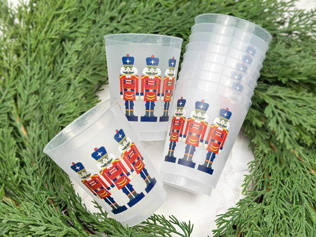 Nutcracker Frosted Cups, Set of 10