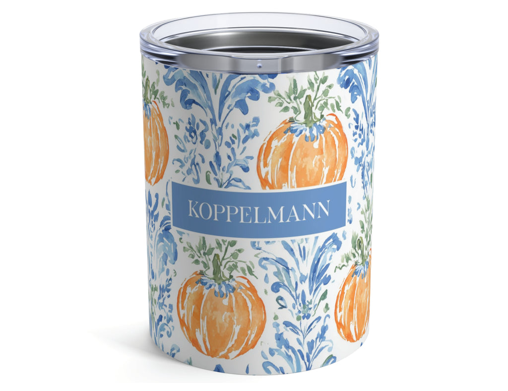 Damask Pumpkin 10oz Tumbler