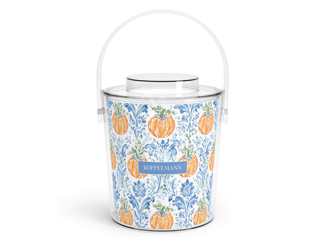 Damask Pumpkin Acrylic Ice Bucket