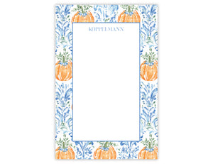 Damask Pumpkin Notepad