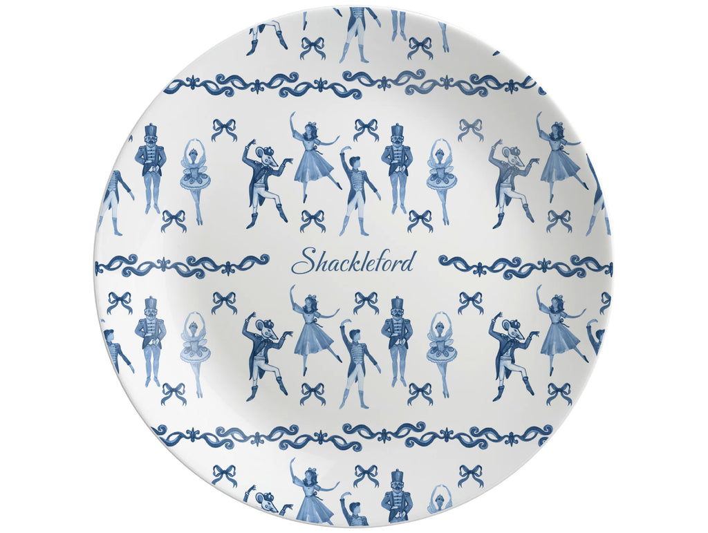 Dance of the Nutcracker Shatterproof Plate All Over Design