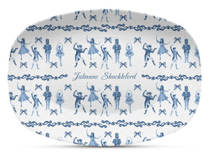 Dance of the Nutcracker Shatterproof Platter All Over Pattern