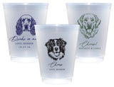 Dog Breed Frosted Cups, 9oz-24oz