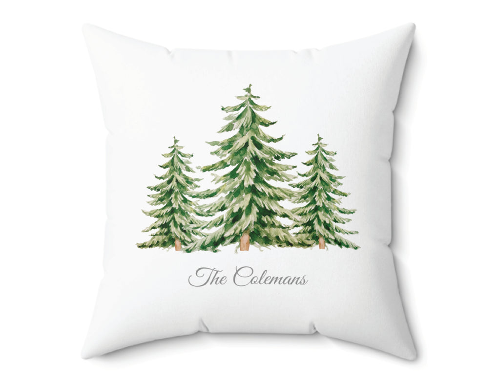 Evergreen Personalized Pillow