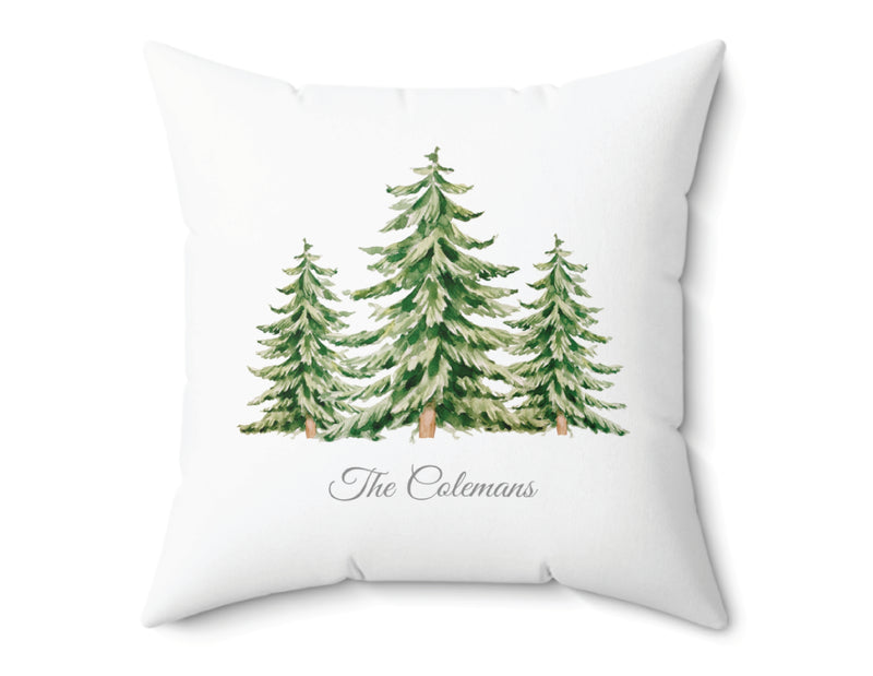 Evergreen Personalized Pillow