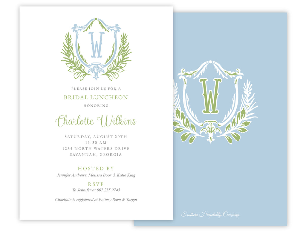 Elizabethan Crest Invitation