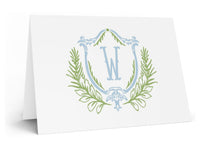 Elizabethan Crest Fold-Over Stationery