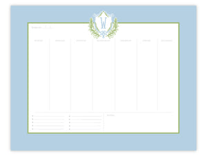 Elizabethan Crest Weekly Planner