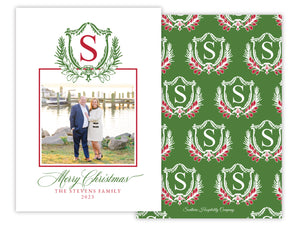 Holiday Card: Elizabethan Christmas Crest
