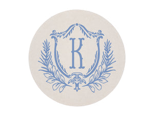 Elizabethan Crest Foil Stamped Coasters