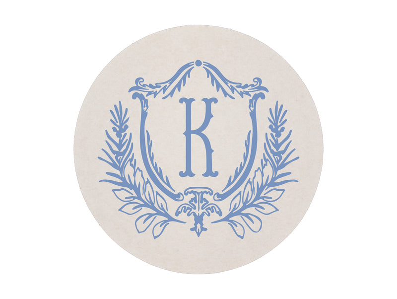 Elizabethan Crest Foil Stamped Coasters