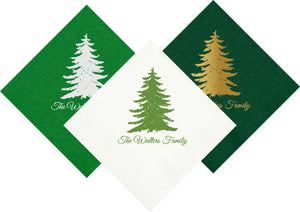 Evergreen Cocktail Napkins