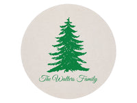 Evergreen Foil Stamped Coasters