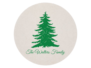 Evergreen Foil Stamped Coasters