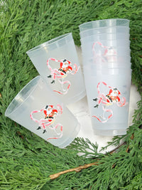 Sippin' Santa Frosted Cups, Set of 10