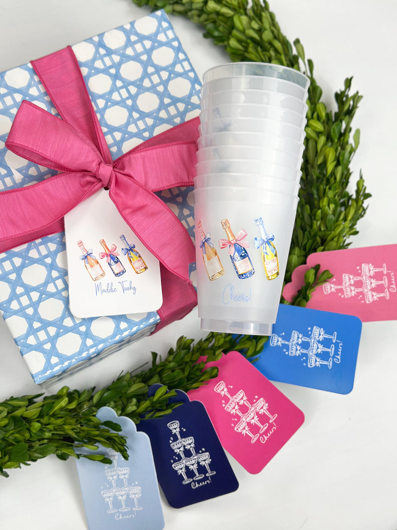 Coupes & Clinks Non-Personalized Gift Tags, Set of 10