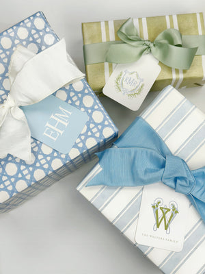 Watercolor Stripe Gift Wrap Roll