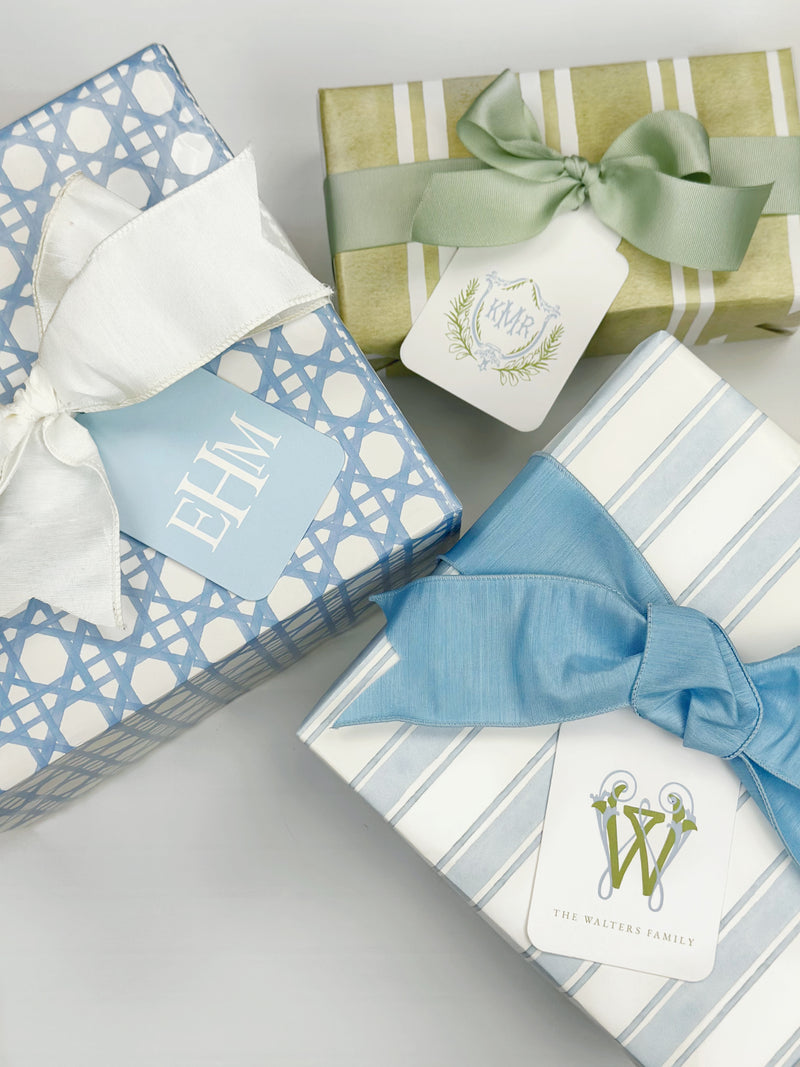 Watercolor Stripe Gift Wrap Roll