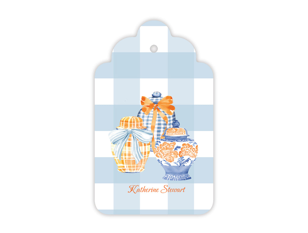 Fall Ginger Jars Gift Tags, Set of 20