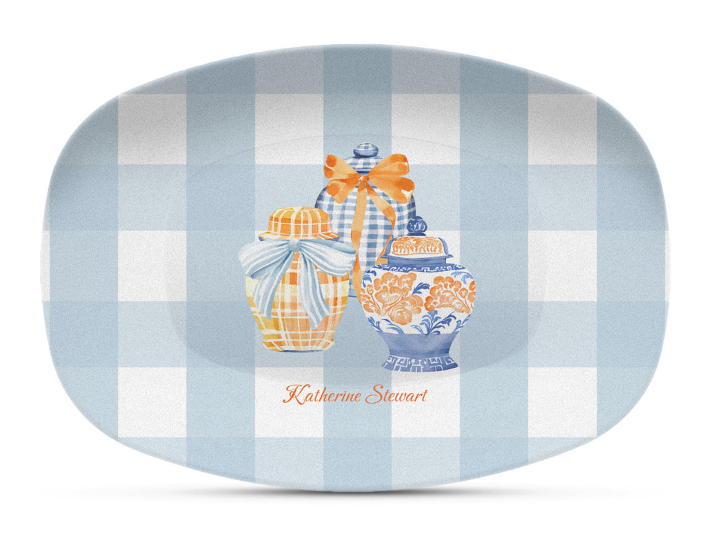 Fall Ginger Jars Shatterproof Platter