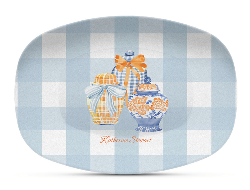 Fall Ginger Jars Shatterproof Platter