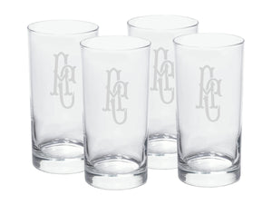 Fishtail Classic Engraved High Ball Glasses