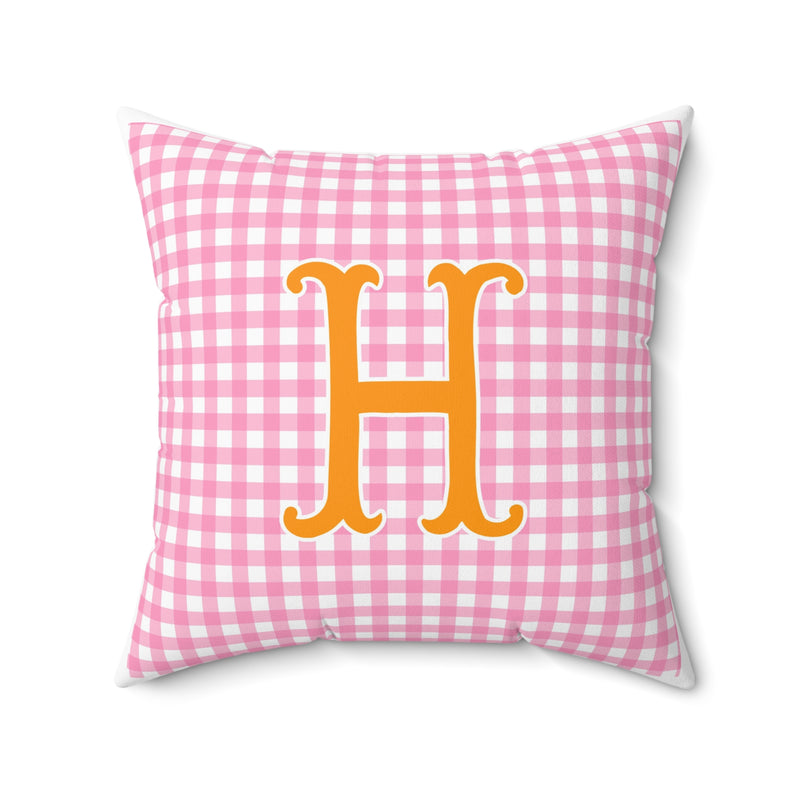 Preppy Pumpkin Patch Coordinating Personalized Pillow