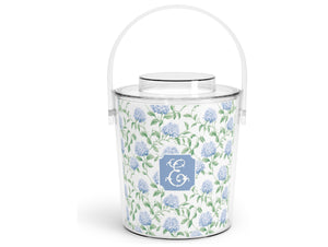 Garden Hydrangea Acrylic Ice Bucket