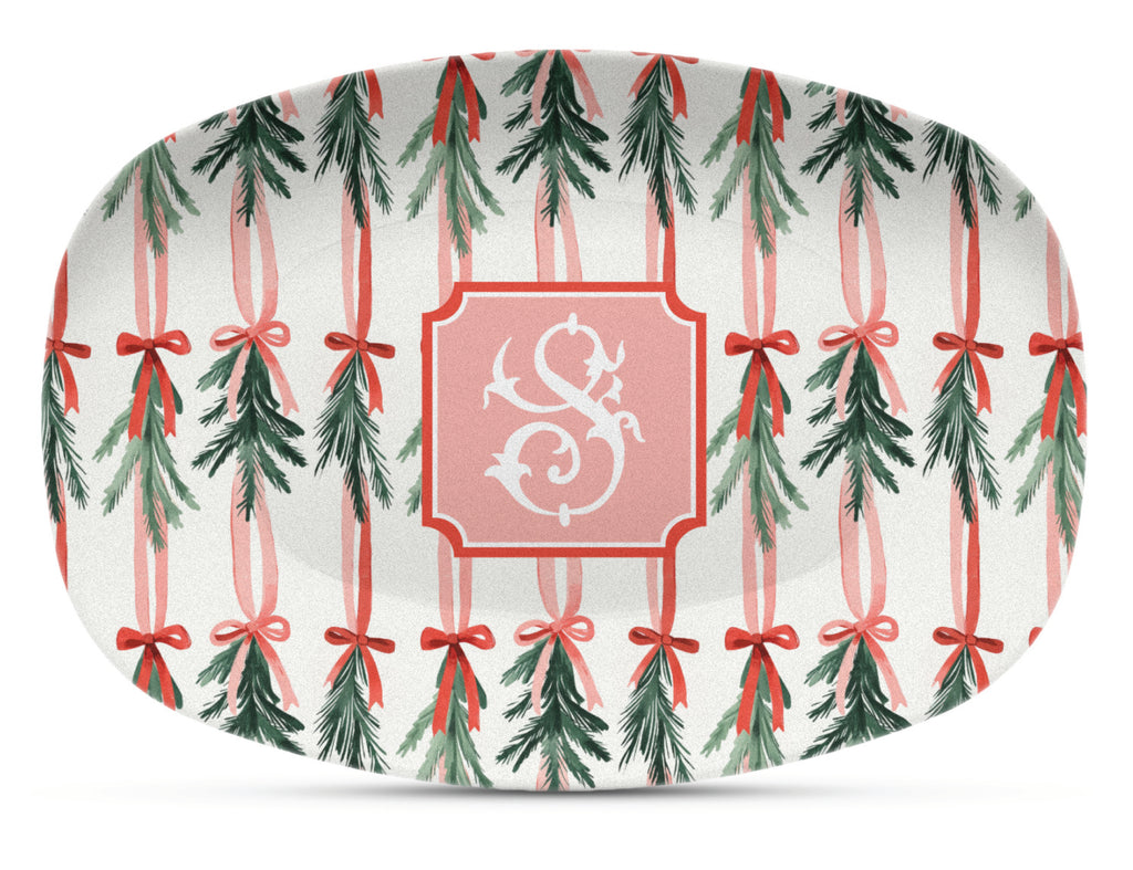 Garland Bows Shatterproof Platter