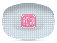 Gingham Shatterproof Platter