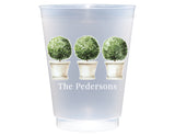 Heritage Topiary Personalized Frosted Cups