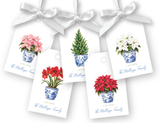 Holiday Botanical Gift Tags, Set of 20