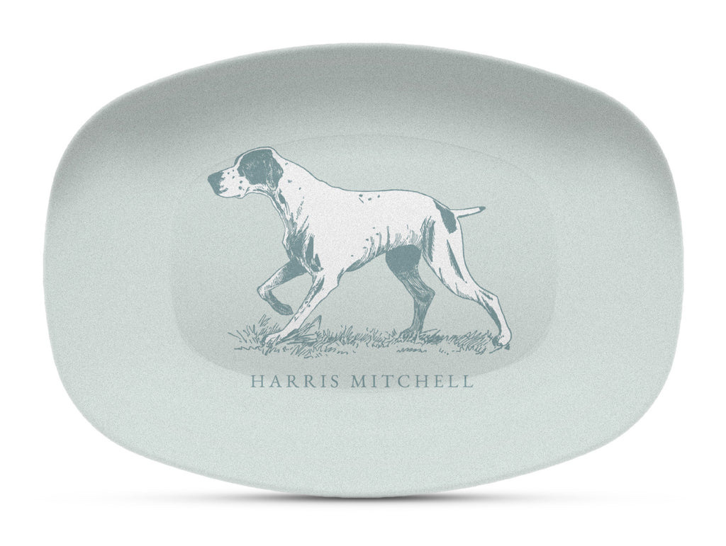 Hunting Dog Shatterproof Platter