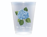 Hydrangea Haven Personalized Frosted Cups