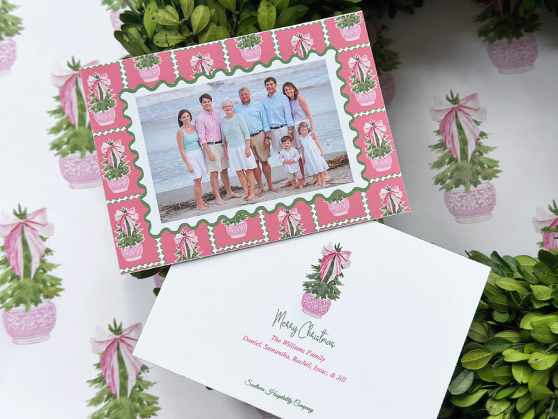 Carnation Christmas Holiday Card