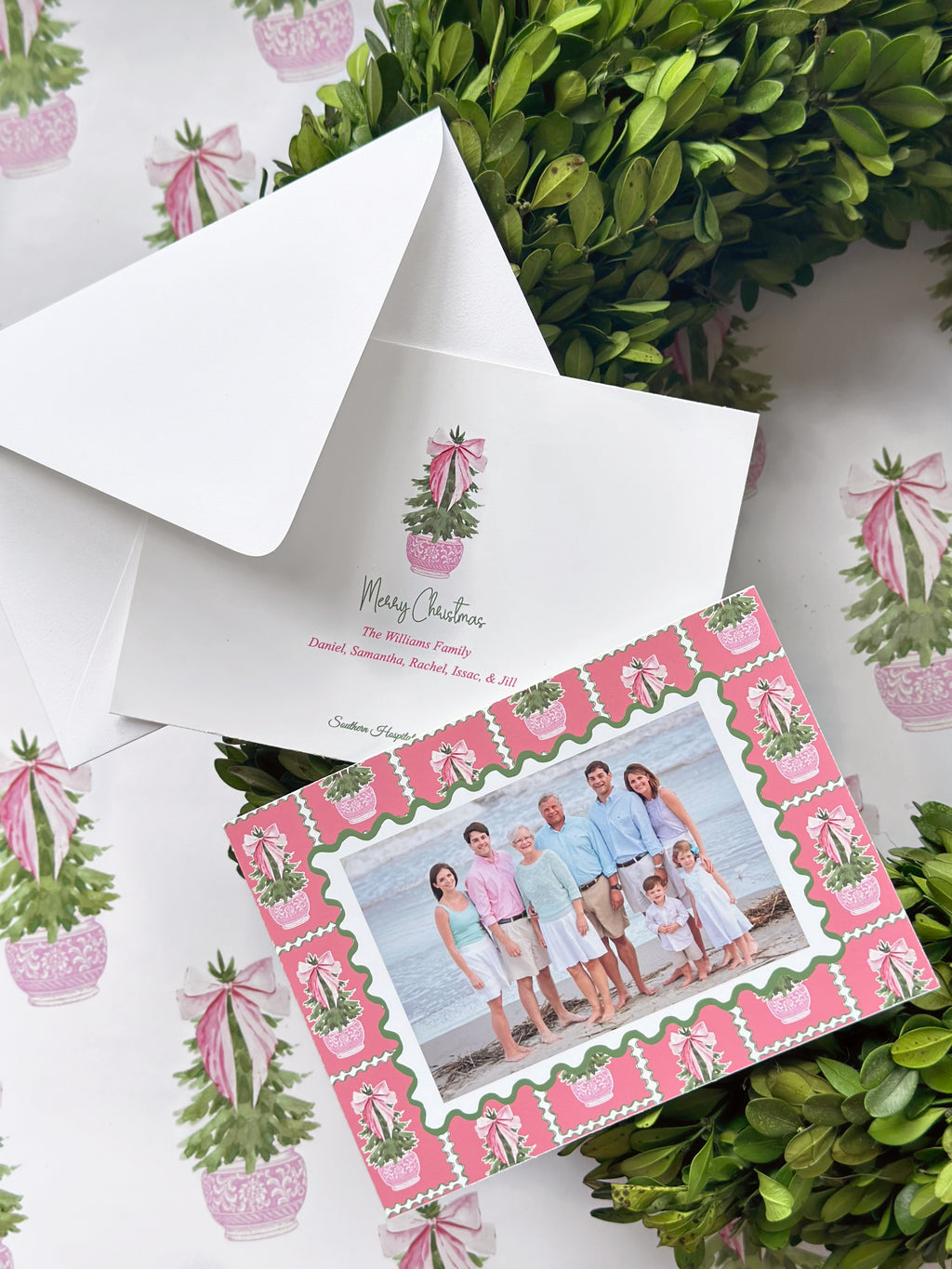 Carnation Christmas Holiday Card