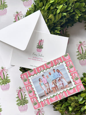 Carnation Christmas Holiday Card