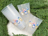 Bottle Service Frosted Cups, Set of 10