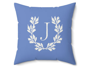 Juniper Wreath Personalized Pillow