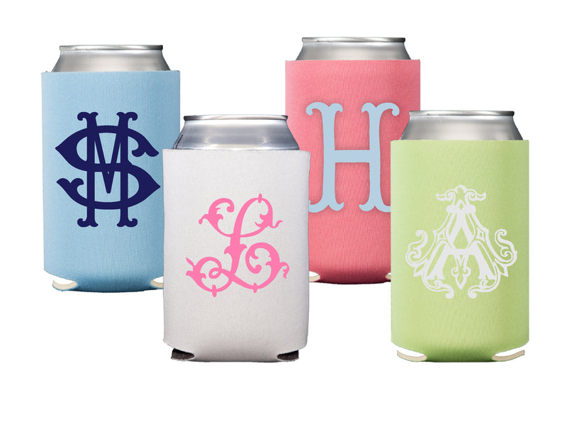Monogrammed Koozie Drink Can Huggers